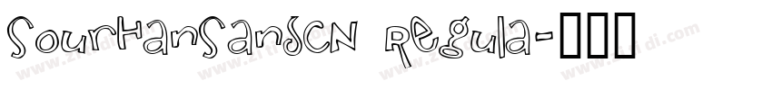 SourHanSansCN Regula字体转换